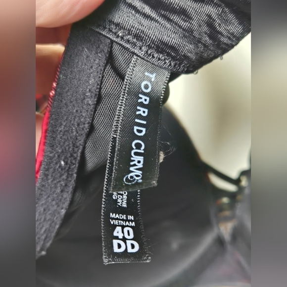 Torrid Plaid T-Shirt Push-Up Bra, Size 40DD - Picture 3 of 3